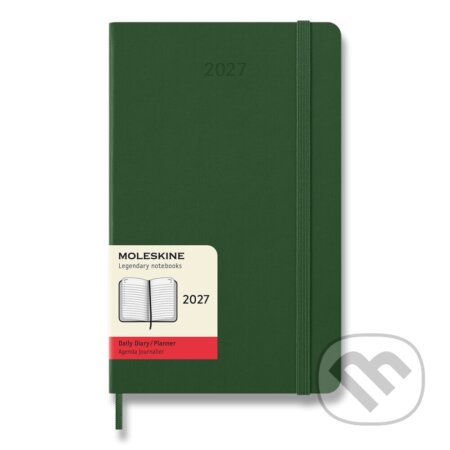 Moleskine – 12-mesačný denný diár 2027 (tmavozelený) (Moleskine). Moleskine, 2026