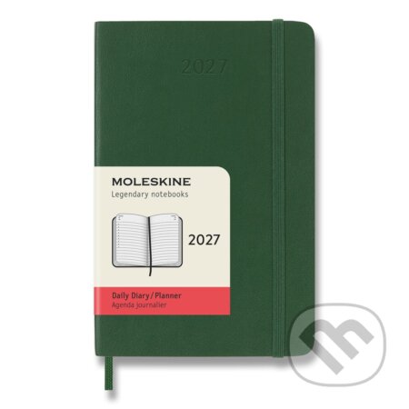Moleskine – 12-mesačný denný diár 2027 (tmavozelený) (Moleskine). Moleskine, 2026