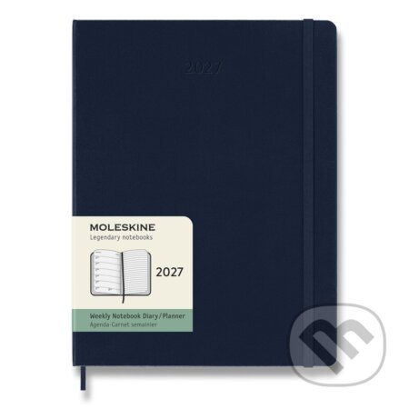 Moleskine – 12-mesačný týždenný plánovací diár 2027 (tmavomodrý) (Moleskine). Moleskine, 2026