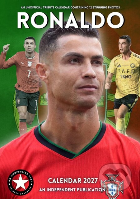 Nástěnný kalendář 2027: Christiano Ronaldo (A3 29,7 x 42 cm) (Cure Pink). Cure Pink, 2026