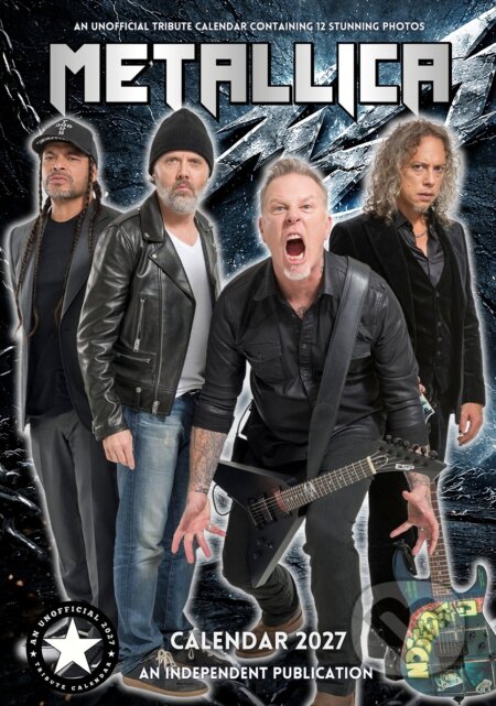 Nástěnný kalendář 2027: Metallica (A3 29,7 x 42 cm) (Metallica). Metallica, 2026