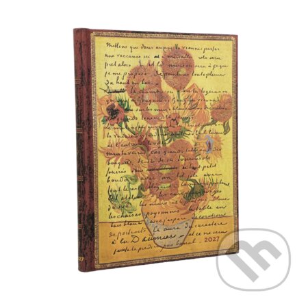 Paperblanks - 12-mesačný týždenný diár Van Gogh, Sunflowers 2027 (Paperblanks). Paperblanks, 2026