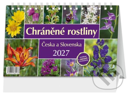 Stolní kalendář CHRÁNĚNÉ ROSTLINY ČESKA A SLOVENSKA 2027 (Spektrum grafik). Spektrum grafik, 2026