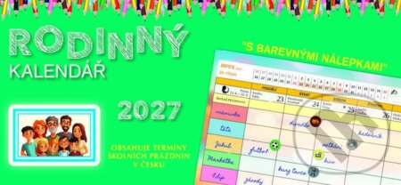 Stolní RODINNÝ kalendář 2027 (Spektrum grafik). Spektrum grafik, 2026