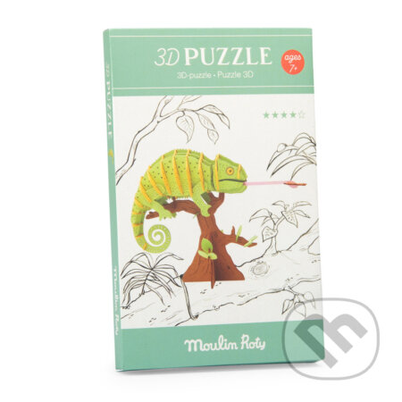 Puzzle: Puzzle 3D - Chameleon (Moulin Roty). Moulin Roty