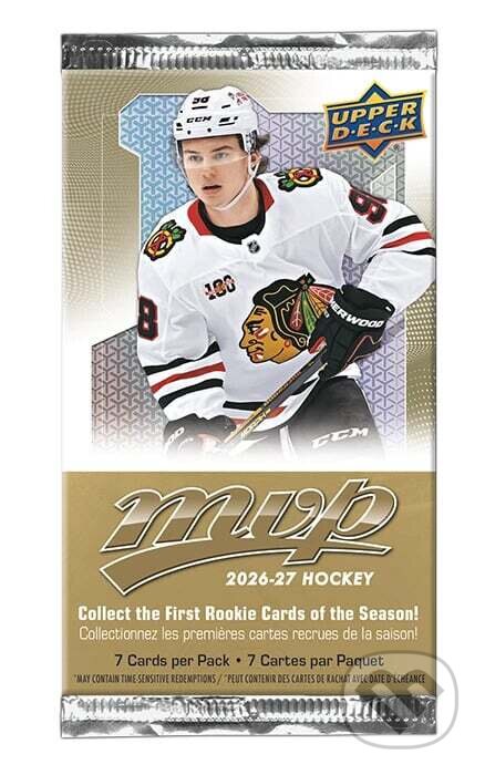 Spoločenská hra: Upper Deck NHL 2026-27 MVP Blaster booster (Upper Deck). Upper Deck, 2026