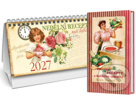 Stolní kalendář nedělní menu 2027 + Recepty z babiččiny zahrádky (Klára Trnková). Studio Trnka, 2026