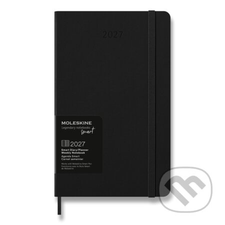 Moleskine – 12-mesačný týždenný diár Smart 2027 (čierny) (Moleskine). Moleskine, 2026
