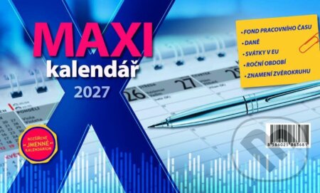Stolní MAXI kalendář 2027 (Spektrum grafik). Spektrum grafik, 2026