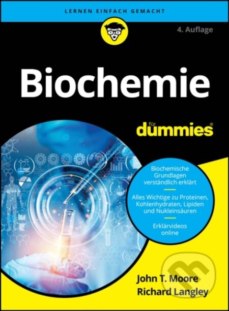 Kniha: Biochemie fur Dummies (John T. Moore a Richard H. Langley). Blackwell Publishers, 2025