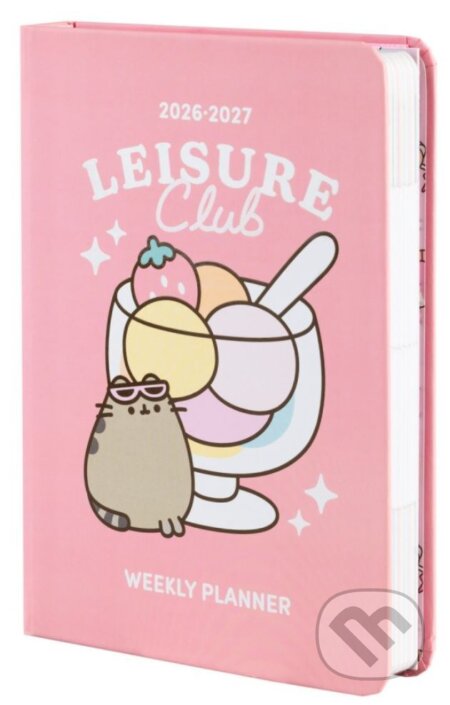 Plánovací kapesní školní diář 2026/2027 Pusheen: Klub volného času (11 x 15,5 cm) (Cure Pink). Cure Pink, 2026