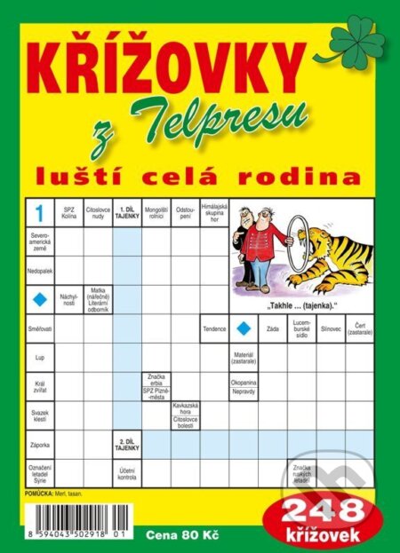 Kniha: Křížovky z Telpresu luští celá rodina - 248 křížovek 22026 (Telpres). Telpres, 2026