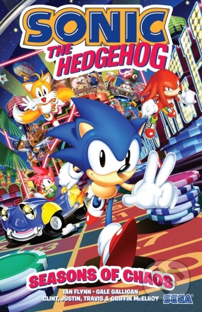 Kniha: Sonic the Hedgehog: Seasons of Chaos (Gale Galligan, Travis McElroy, Justin McElroy, Ian Flynn a Griffin McElroy). Idea & Design Works, 2023