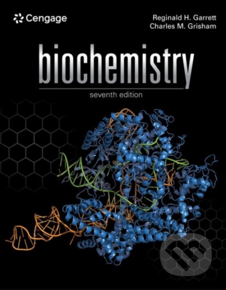 Kniha: Biochemistry (Charles Grisham a Reginald Garrett). Brooks/Cole, 2023