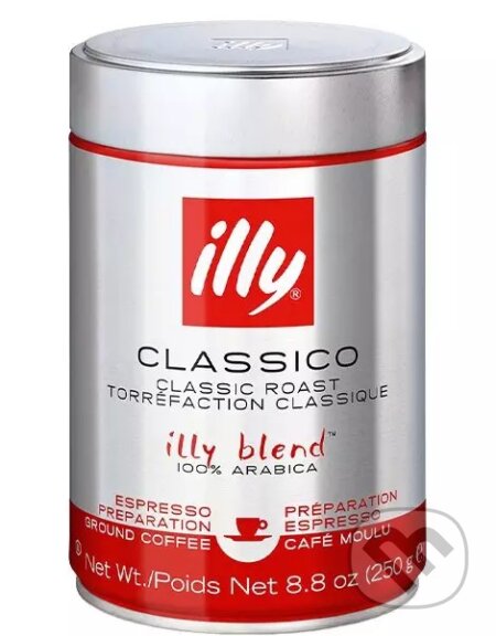 Kávy a čaje: illy Káva mletá Classico (Illy). Illy
