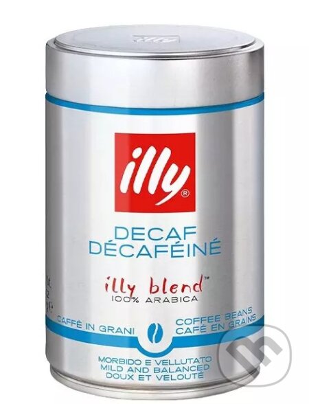 Kávy a čaje: illy Káva zrnková bezkofeínová (Illy). Illy