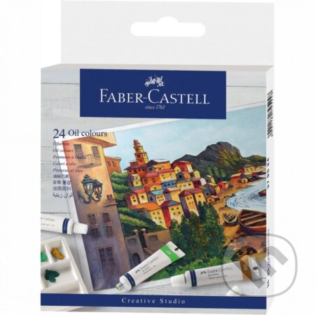 Olejové farby v tube set 24 farebné (Faber-Castell). Faber-Castell
