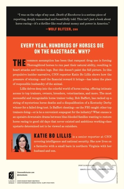 Kniha: Death of a Racehorse (Katie Bo Lillis). Simon & Schuster, 2026