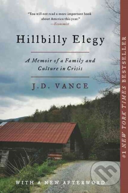 Kniha: Hillbilly Elegy (J. D. Vance). HarperCollins, 2018
