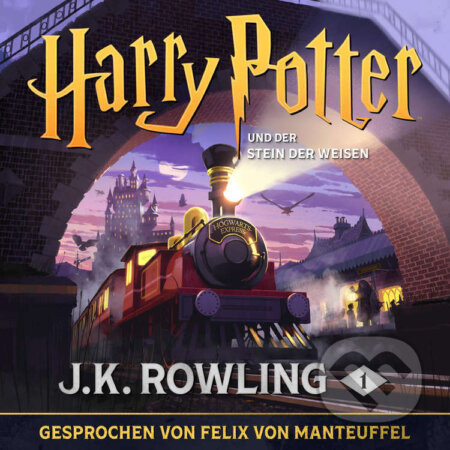 Audiokniha: Harry Potter und der Stein der Weisen (J.K. Rowling). Pottermore Publishing, 2015