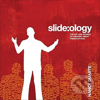 Kniha: Slide:ology: The Art and Science of Creating Great Presentations (Nancy Duarte). O'Reilly Media, 2025