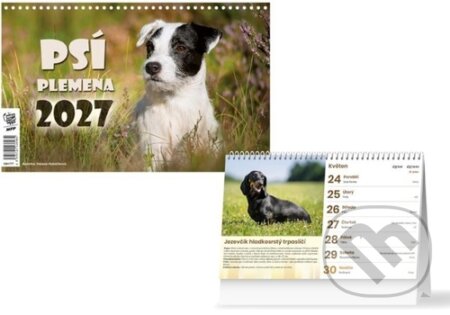 Psí plemena 2027 - stolní kalendář (MFP). MFP, 2026