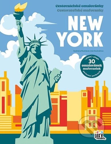 Cestovatelské omalovánky / Cestovateľské omaľovánky: New York (Jiří Models). Jiří Models, 2026