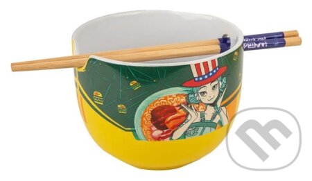 K-pop Demon Hunters ramen miska s hůlkami Zoey Hamburger (Merch). Merch, 2026