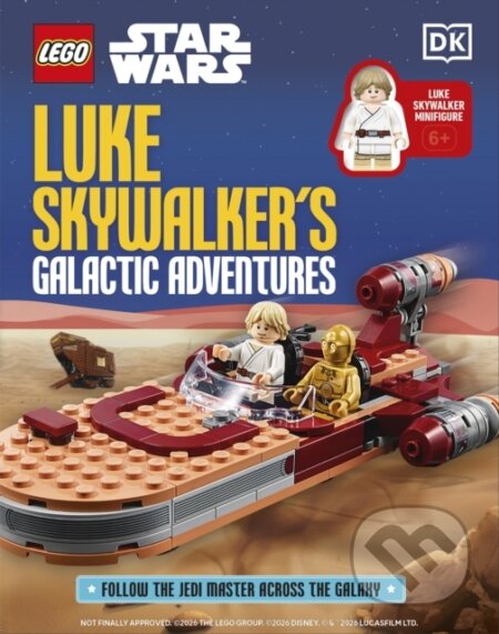 Kniha: LEGO Star Wars Luke Skywalkers Galactic Adventures (Elizabeth Dowsett). Dorling Kindersley, 2026
