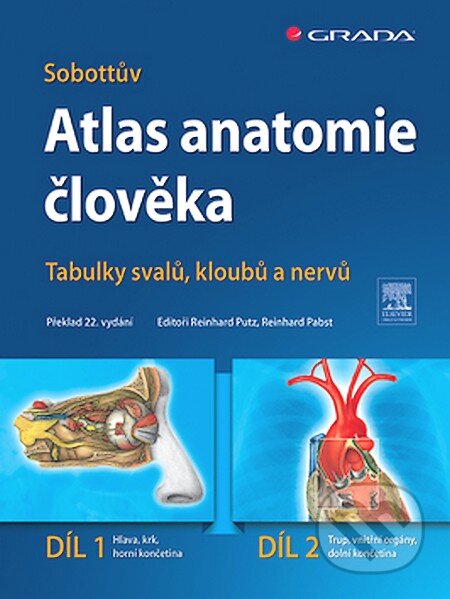 Sobottův atlas anatomie člověka - Reinhard Putz, Reinhard Pabst, Grada, 2007