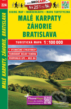 Malé Karpaty, Záhorie, Bratislava 1:100 000, SHOCart, 2019