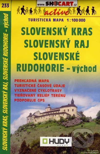Slovenský kras, Slovenský raj, Slovenské rudohorie - východ 1:100 000, SHOCart, 2020