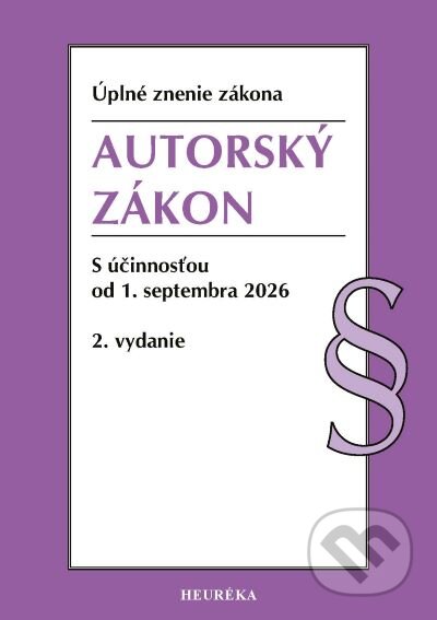 Kniha: Autorský zákon (Heuréka). Heuréka, 2026