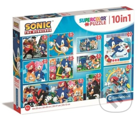 Puzzle: Puzzle Ježek Sonic 10v1 (Clementoni). Clementoni, 2026