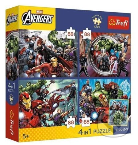 Puzzle: Puzzle Premium Plus Kids Avengers Hrdinové kolem nás (Trefl). Trefl, 2026