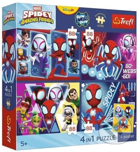 Puzzle: Puzzle Premium Plus Kids Spidey a jeho úžasní přátelé Pavoučí den (Trefl). Trefl, 2026