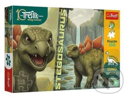 Puzzle: Puzzle Dino World Stegosaurus 100 dílků (Trefl). Trefl, 2026