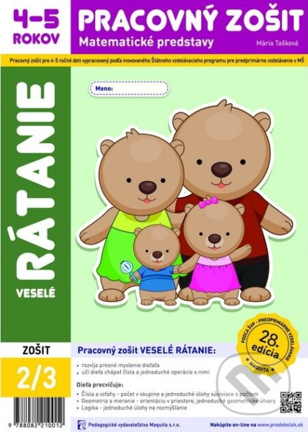Kniha: Veselé rátanie - Matematické predstavy (Mária Tašková). Maquita, 2026