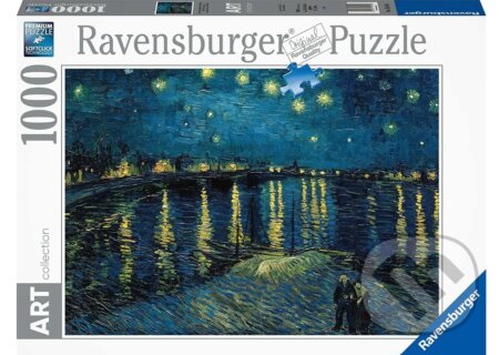 Puzzle: Vincent Van Gogh - Starry Night over the Rhône, 1888 (Ravensburger). Ravensburger