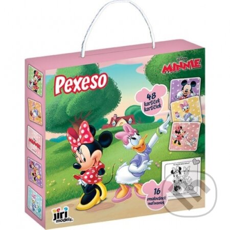 Kniha: Pexesá v škatulke s maľovankami Minnie (neuvedený autor). Jiri Models SK, 2026