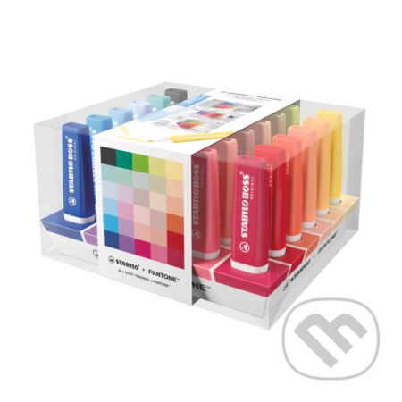 Zvýrazňovač - STABILO BOSS ORIGINAL x PANTONE - 1x stolová sada s 30 zvýrazňovačmi (STABILO). STABILO, 2026