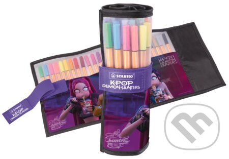 Jemný liner - STABILO point 88 KPop Demon Hunters - 25 ks rollerset - s potlačou Rumi, Mira a Zoey (STABILO). STABILO, 2026