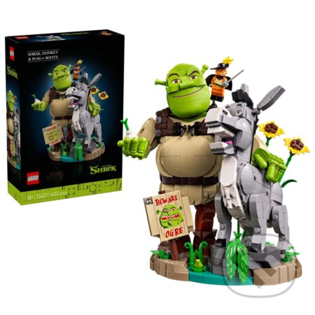 Společenská hra: LEGO® 72423 Shrek, Oslík a Kocúr v čižmách (LEGO). LEGO, 2026