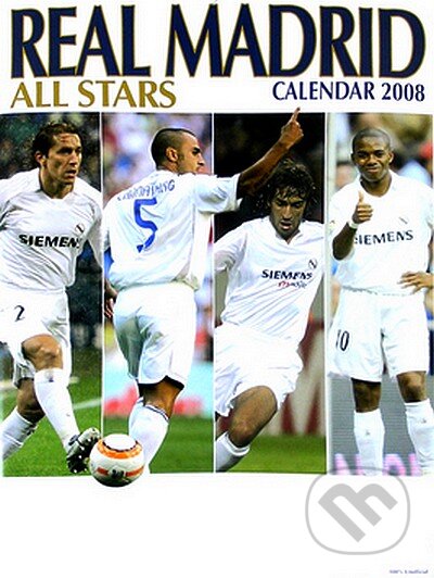 Real Madrid 2008 - nástěnný kalendář, Cure Pink, 2007