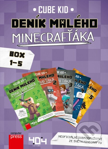 Deník malého Minecrafťáka 1-5 (BOX) - Cube Kid, Computer Press, 2018