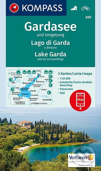 Gardasee / Lago di Garda / Lake Garda, Kompass, 2017