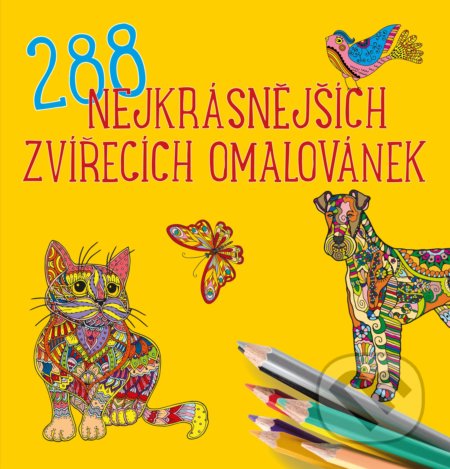 288 nejkrásnějších zvířecích omalovánek - Yulia Mamonova, Edika, 2018