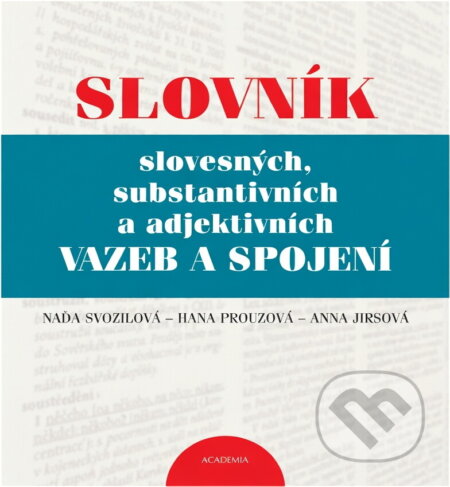 Kniha: Slovník slovesných, substantivních a adjektivních vazeb a spojení (Naďa Svozilová). Academia, 2005