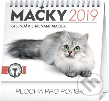 Mačky 2019 s menami mačiek, Presco Group, 2018