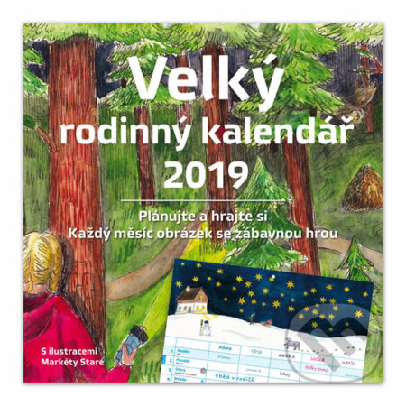 Velký rodinný kalendář 2019 - Monika Kopřivová, Markéta Stará (ilustrátor), Babičkářství, 2018